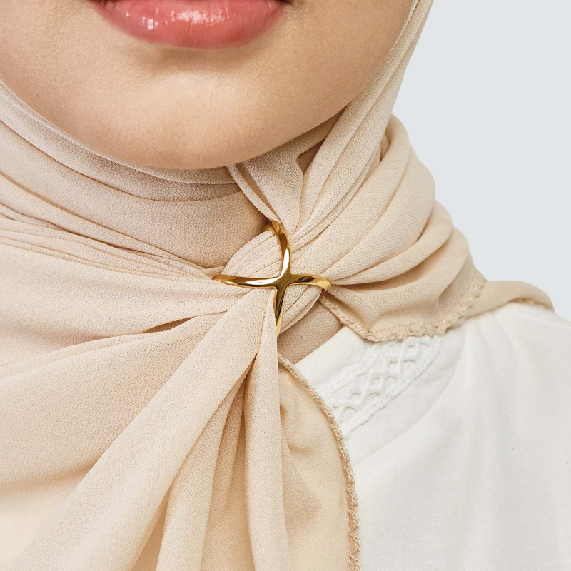 DOUBLE LOOP HIJAB RING