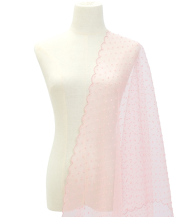 Anindya Scallop Selendang - Blush Colour