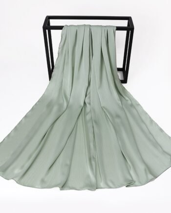 Light Green Silk Crepe Scarf